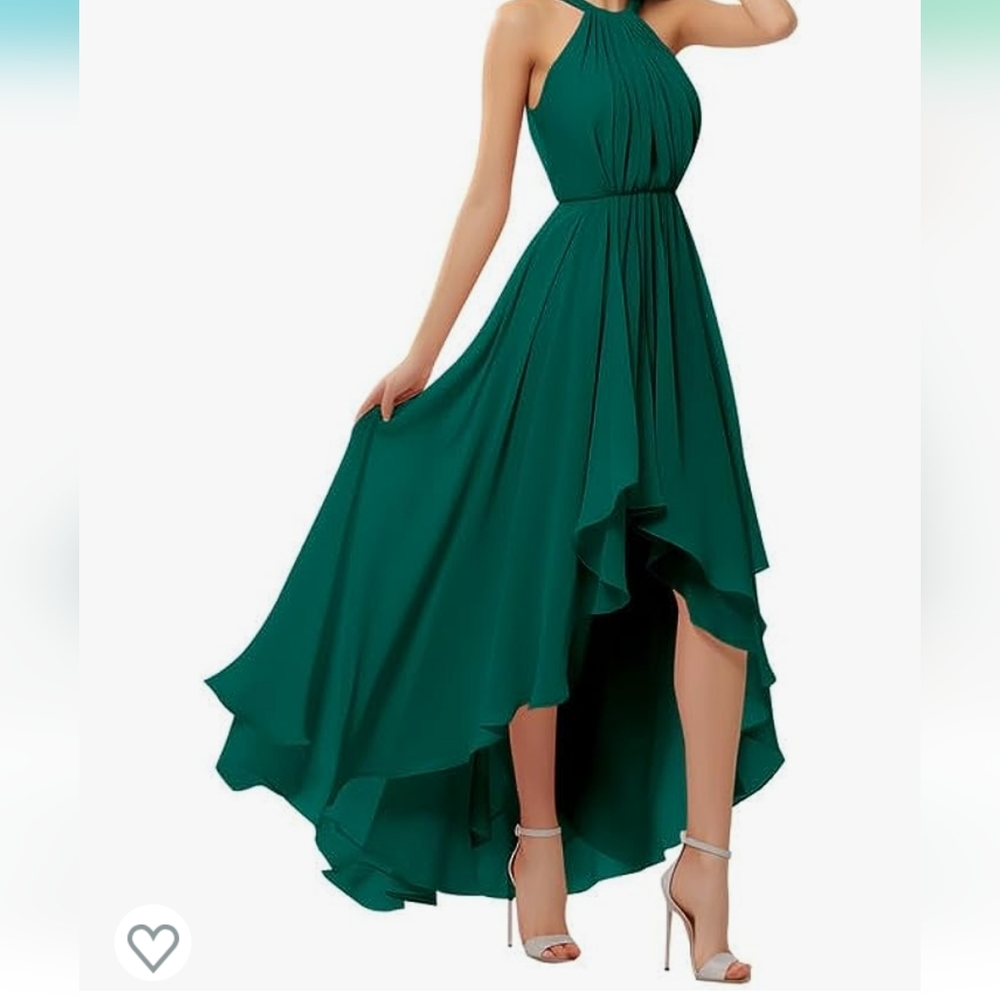 Green formal summer Bridesmaid dress